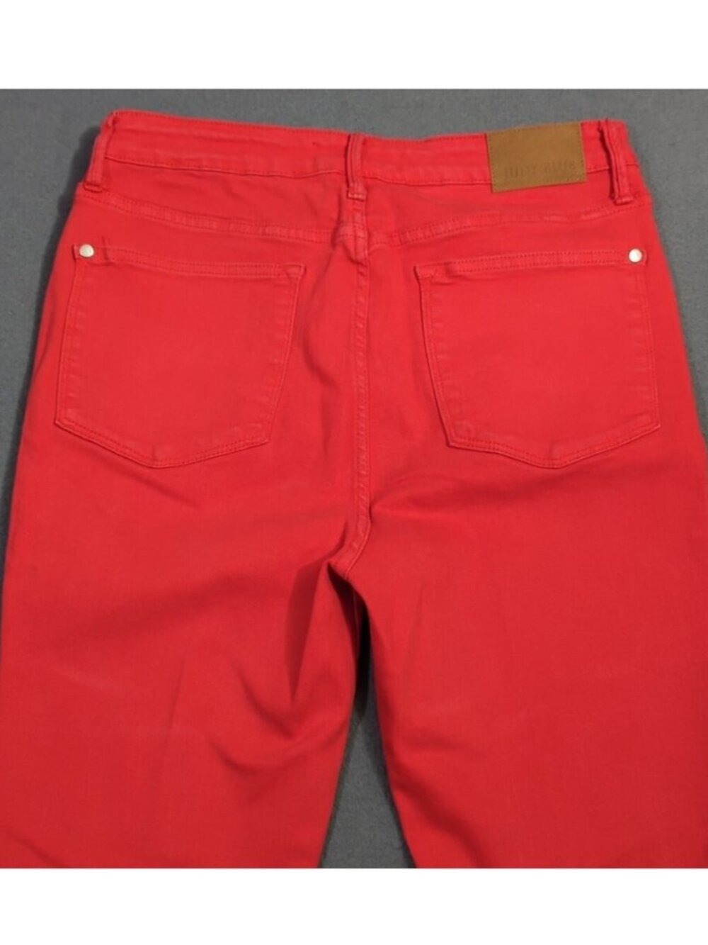 Judy Blue Jeans Women's 31 Red Garment Dyed Skinny High Rise Denim